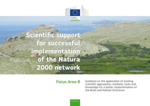 Scientific Support for Successful Implementation of the Natura 2000 Network