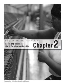 Labor and Unions in North Carolina Textile Mills Chapter 2