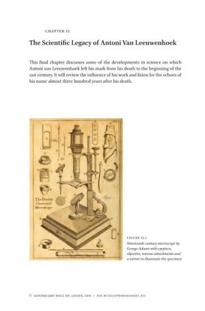 The Scientific Legacy of Antoni Van Leeuwenhoek