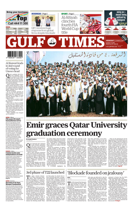 Emir Graces Qatar University Graduation Ceremony