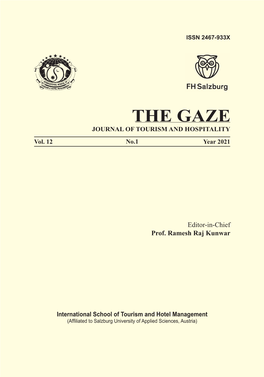 THE GAZE JOURNAL of TOURISM and HOSPITALITY Vol