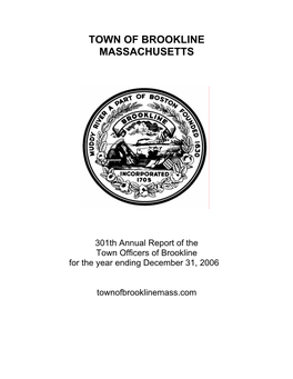2006 Annual Report TOWN OFFICERS for the Municipal Year 2006 ______Elected Town Offices and Committees