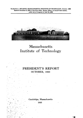 1923 Entered December 3, 1904, at the Post Office, Boston, Mass., As Second Class Matter, Under Act of Congress of July 16, 1894