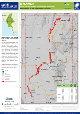 MYANMAR A? Flood Kachin, Shan (North) State and Sagaing, Mandalay, Magway Region Imagery Analysis: 25 July 2020 | Published 5 August 2020 | Version 1.0 FL20200730MMR