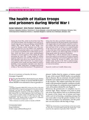 The Health of Italian Troops and Prisoners During World War I