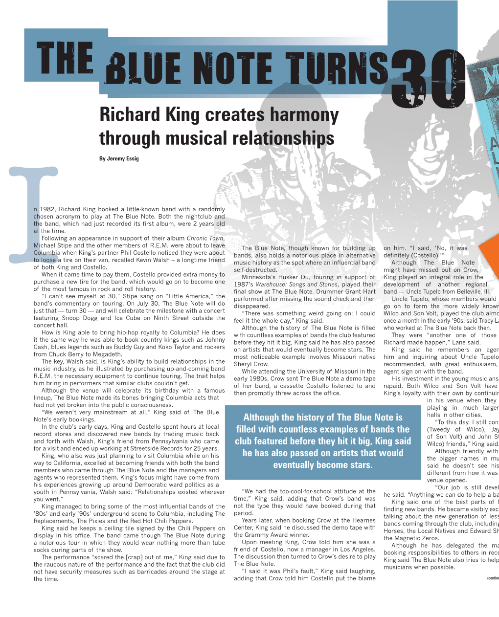 Richard King Creates Harmony Through Musical Relationships
