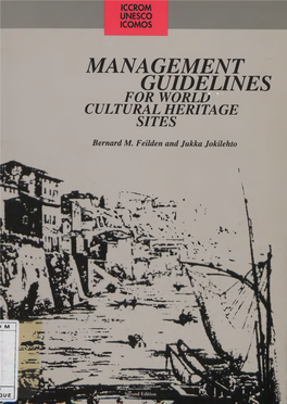 Management Guidelines for World Cultural Heritage Sites