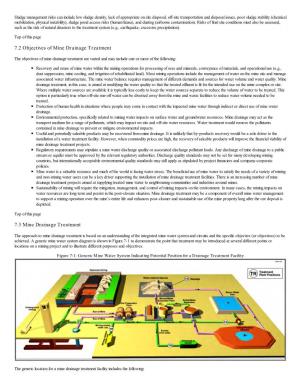 7.2 Objectives of Mine Drainage Treatment 7.3 Mine Drainage