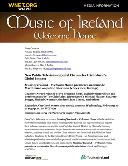 New Public Television Special Chronicles Irish Music's Global Impact