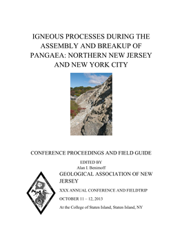 Igneous Processes During the Assembly and Breakup of Pangaea: Northern New Jersey and New York City