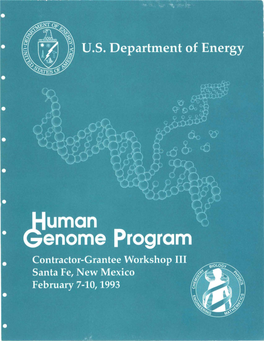 DOE Human Genome Program Contractor-Grantee Workshop III