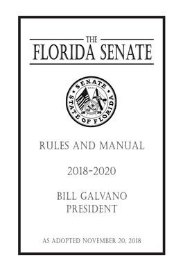 Rules and Manual 2018-2020