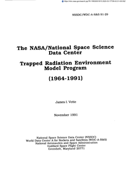 The NASA/National Space Science Data Center Trapped