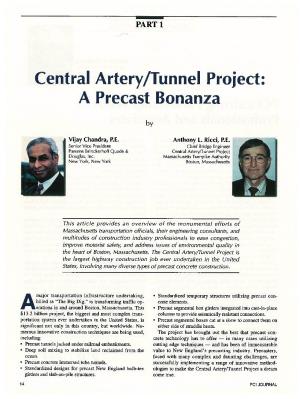 Central Artery/Tunnel Project: a Precast Bonanza