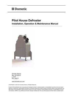 Dometic Pilot House Defroster Manual