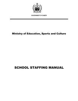 MESC School Staffing Manual