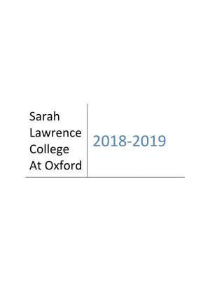 Sarah Lawrence College at Oxford