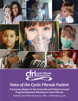 Voice of the Cystic Fibrosis Patient