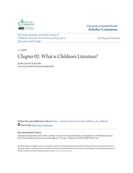 From the Inside, Outside, and Upside Downs of Children's Literature by Dr