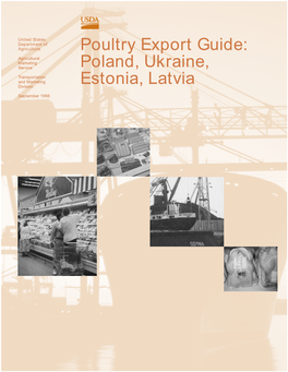 Poultry Export Guide: Poland, Ukraine, Estonia, Latvia September, 1998
