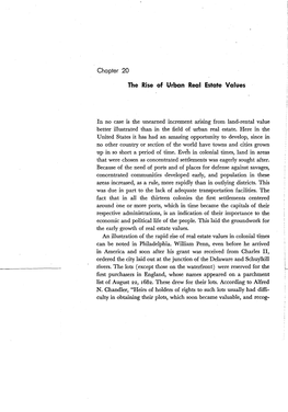 Chapter 20 the Rise of Urban Real Estate Values