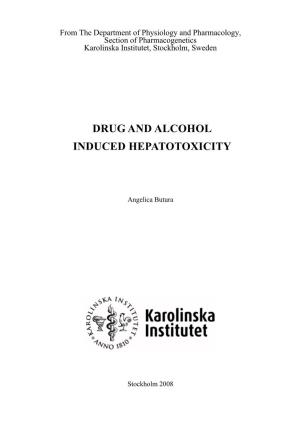 Drug and Alcohol Induced Hepatotoxicity