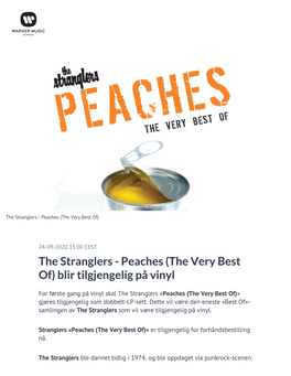 The Stranglers - Peaches (The Very Best Of)