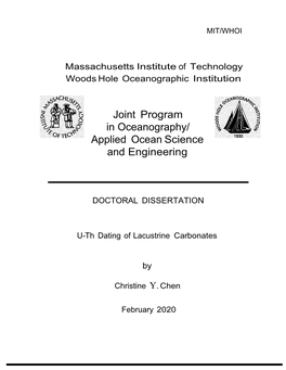 Applied Ocean Science and Engineering