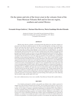 On the Nature and Role of the Lower Crust in the Volcanic Front of the Trans-Mexican Volcanic Belt and Its Fore-Arc Region, Southern and Central Mexico