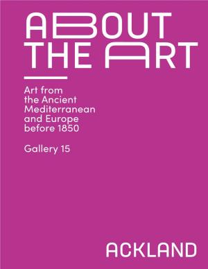 Art from the Ancient Mediterranean and Europe Before 1850