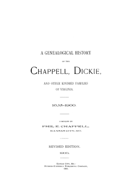 Chappell, Dickie