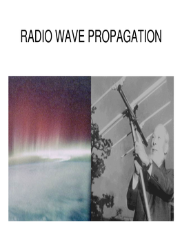 Radio Wave Propagation References