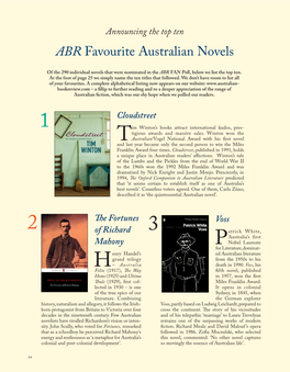 ABR Favourite Australian Novels
