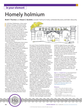 Homely Holmium Brett F