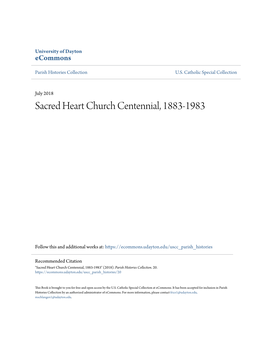 Sacred Heart Church Centennial, 1883-1983