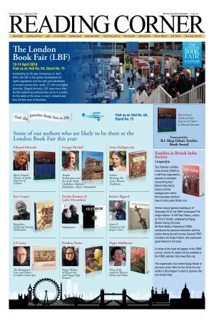 The London Book Fair (LBF) 12-14 April 2016 Visit Us At: Hall No