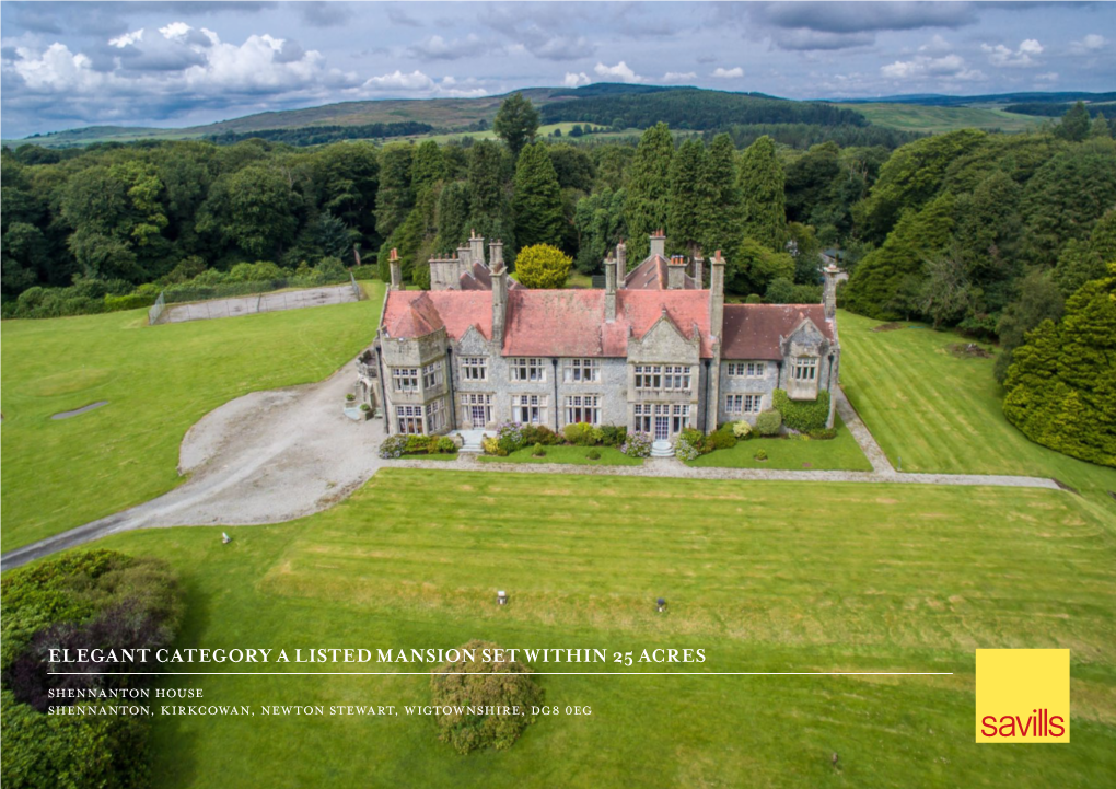 Elegant Category a Listed Mansion Set Within 25 Acres Shennanton House Shennanton, Kirkcowan, Newton Stewart, Wigtownshire, Dg8 0Eg