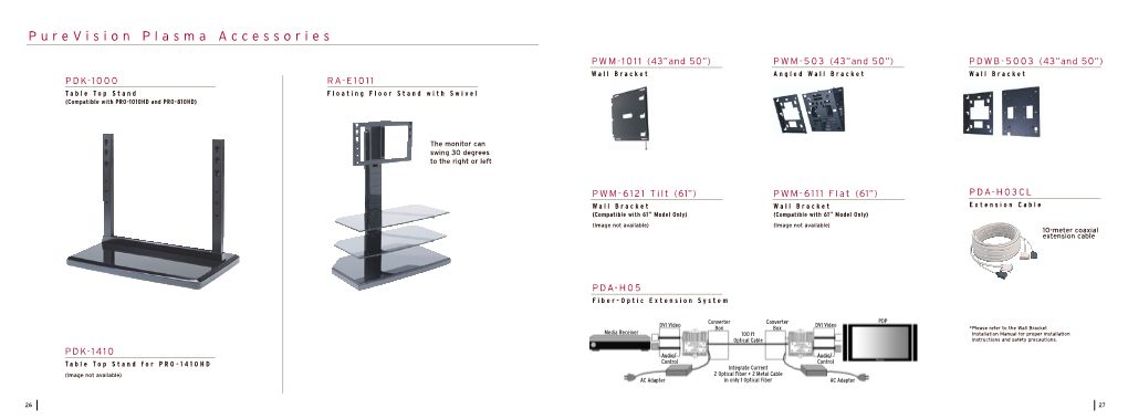 Purevision Plasma Accessories