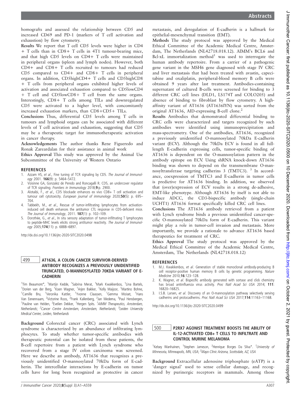 500 P2RX7 Agonist Treatment Boosts the Ability of IL-12-Activated CD8+ T