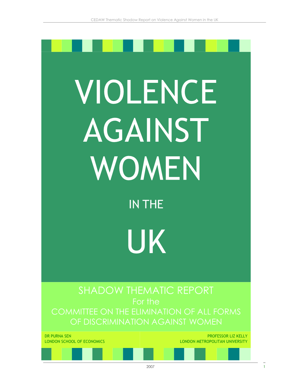 Violence Against Women Uk