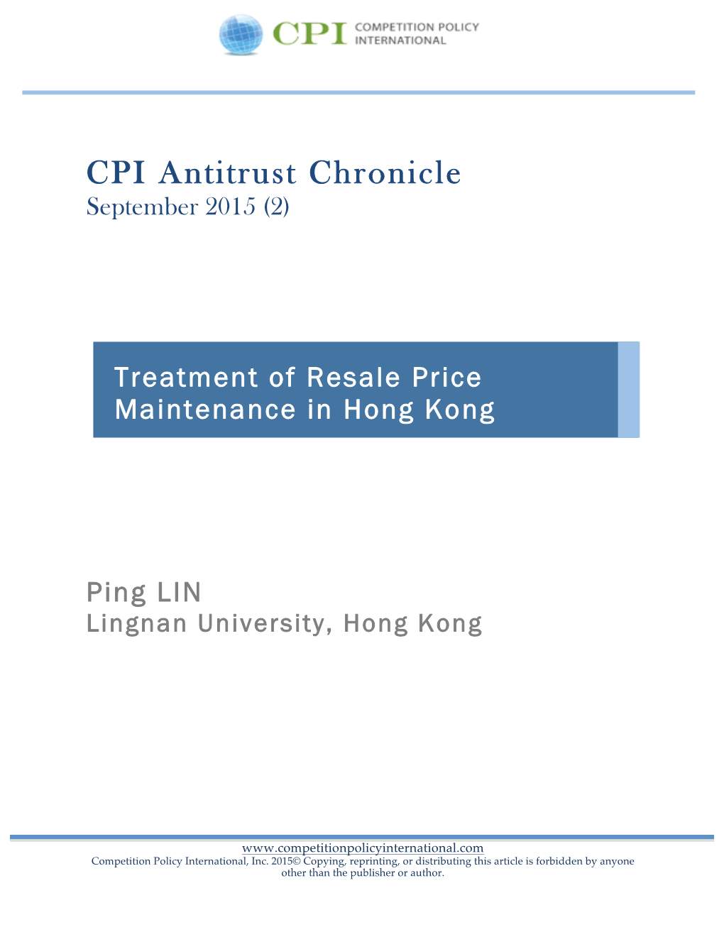 CPI Antitrust Chronicle September 2015 (2)