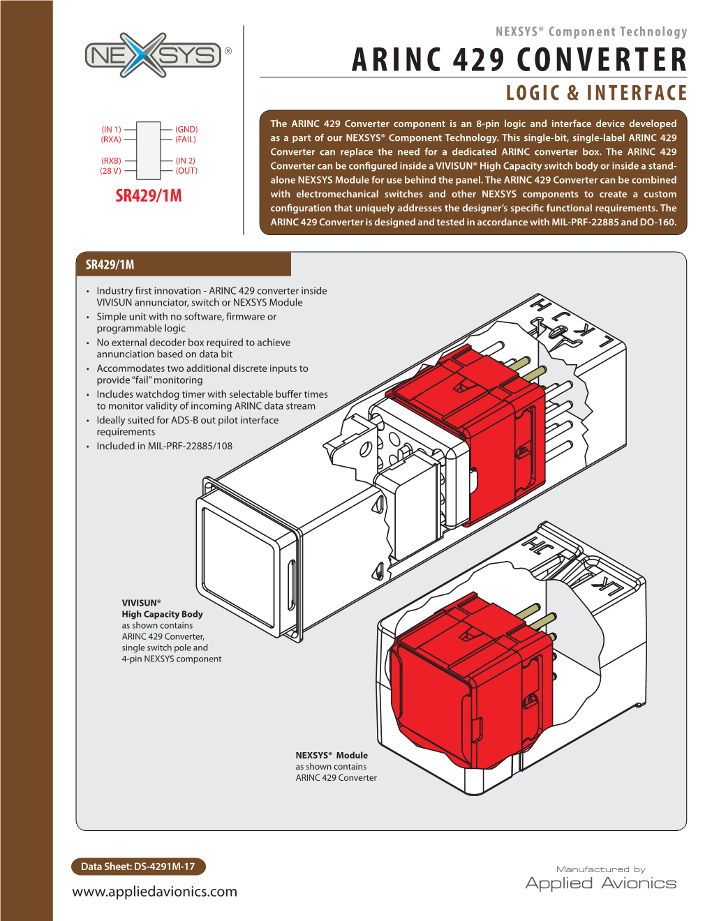 Arinc 429 Converter Logic & Interface