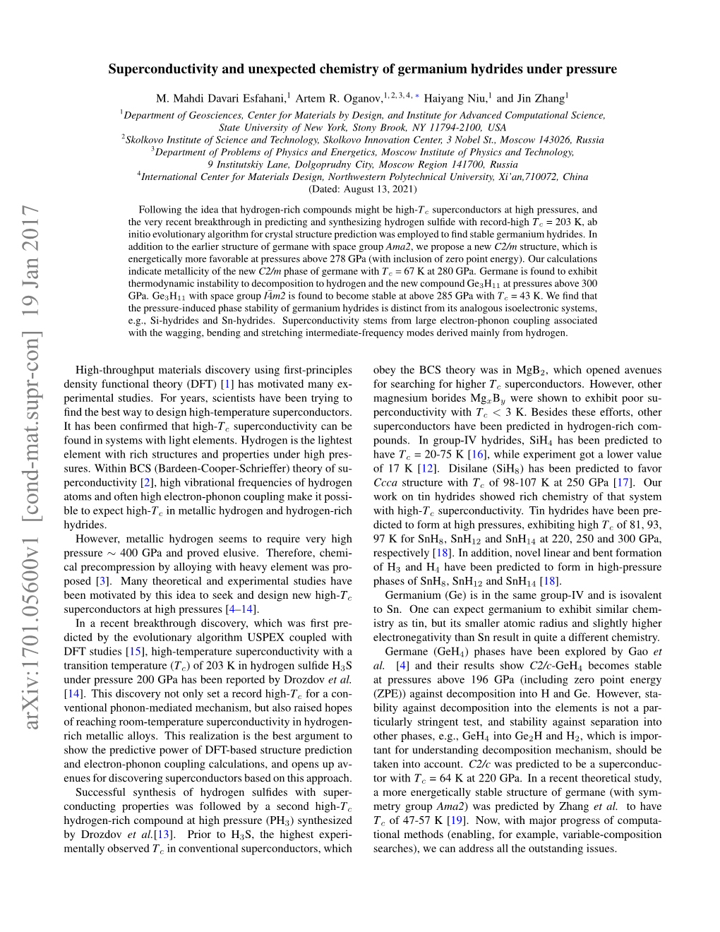 Superconductivity and Unexpected Chemistry of Germanium Hydrides Under Pressure