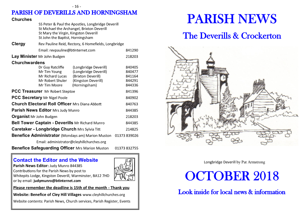 Parish News October 2018