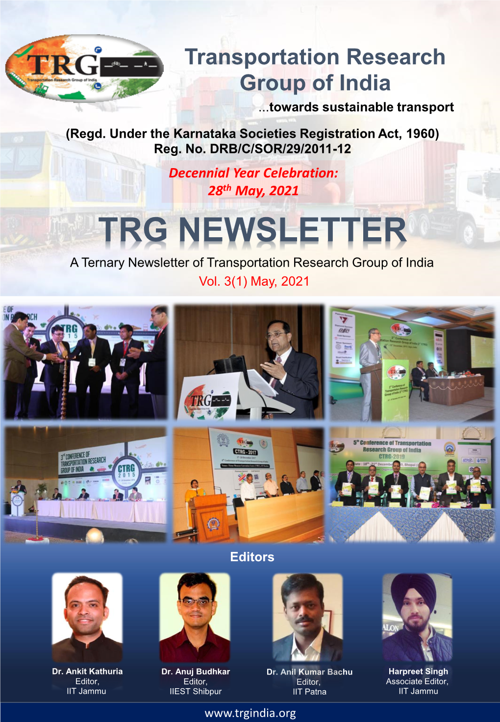 TRG NEWSLETTER a Ternary Newsletter of Transportation Research Group of India Vol