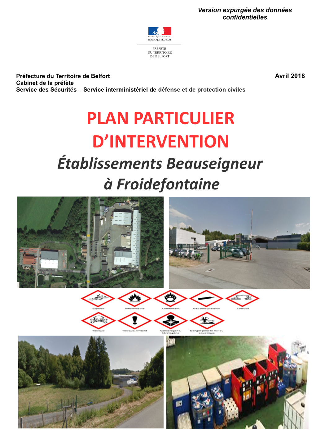 PLAN PARTICULIER D'intervention Établissements