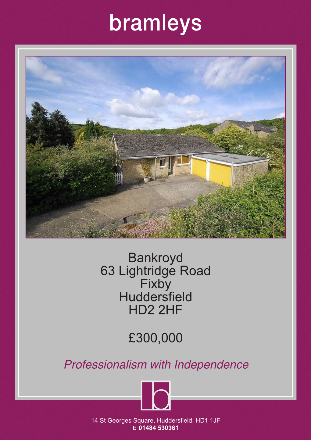 Bankroyd 63 Lightridge Road Fixby Huddersfield HD2 2HF