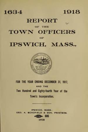 Annual Report of the Police Depart- Ment for the Year Ending December 31, 1917
