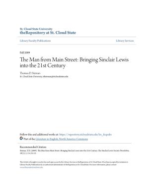 The Man from Main Street: Bringing Sinclair Lewis Into the 21St Century