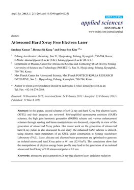 Attosecond Hard X-Ray Free Electron Laser